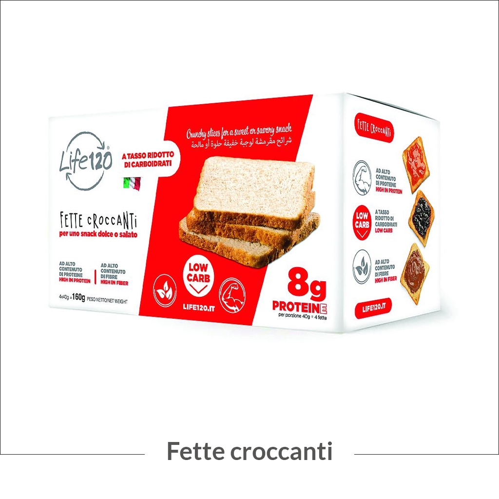 Solo 0,8 g di carboidrati per fetta