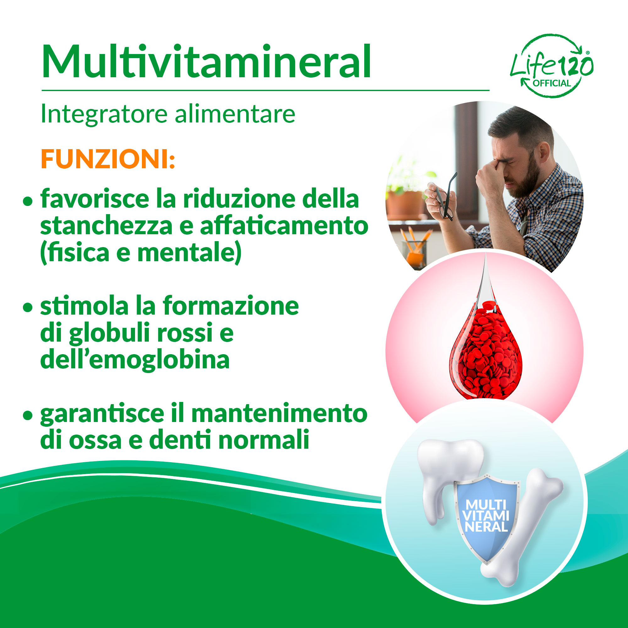 Contrasta stanchezza e affaticamento